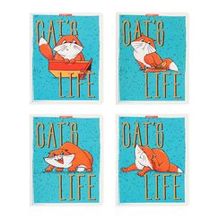 Dəftər \ Тетрадь 48 листов А5 клетка Кошачья жизнь (ассорти)