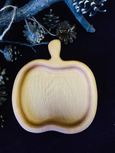 Тарелочка "Яблочко", бук