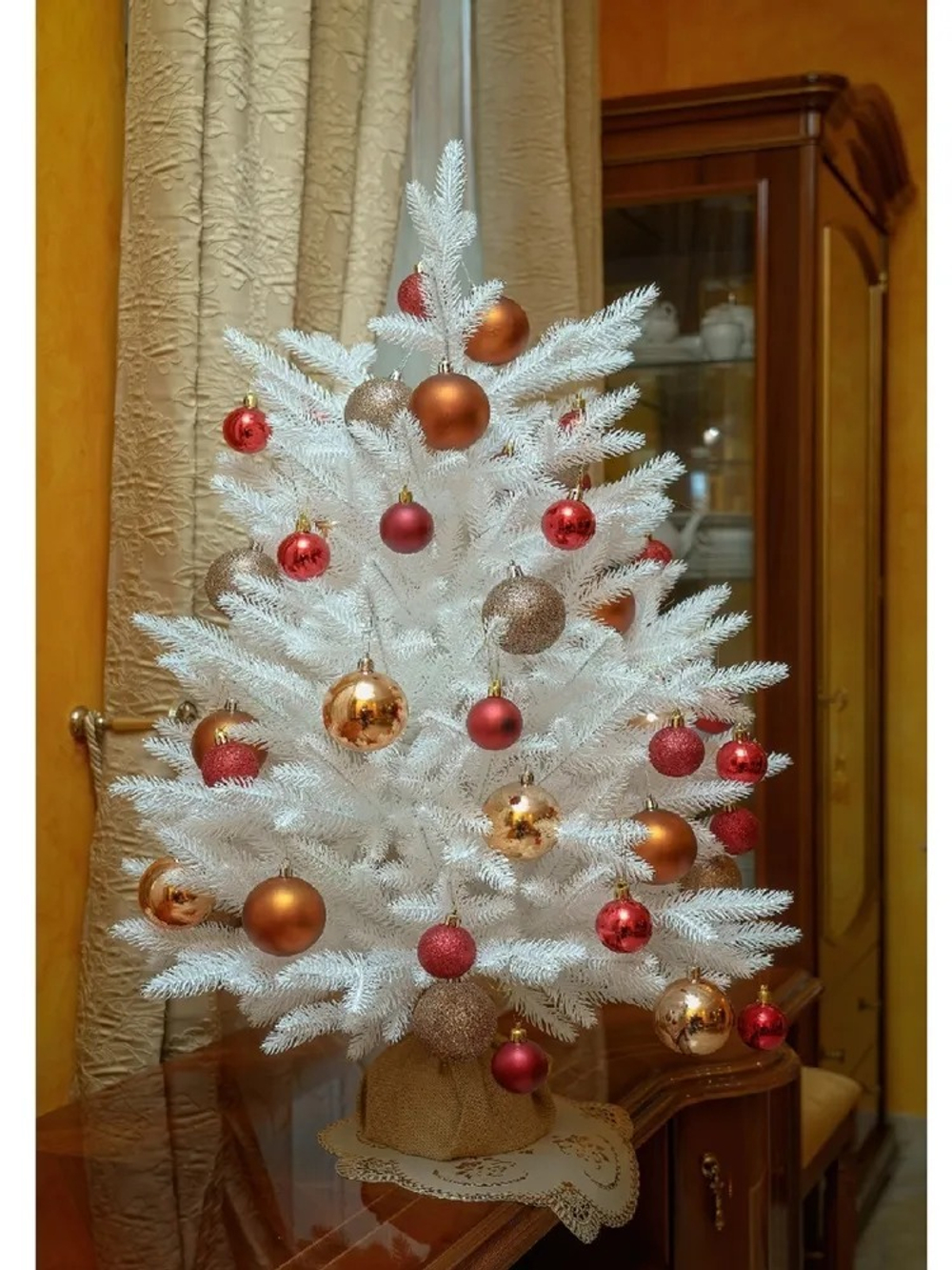 Ель искусственная Сапфир белый 80 см