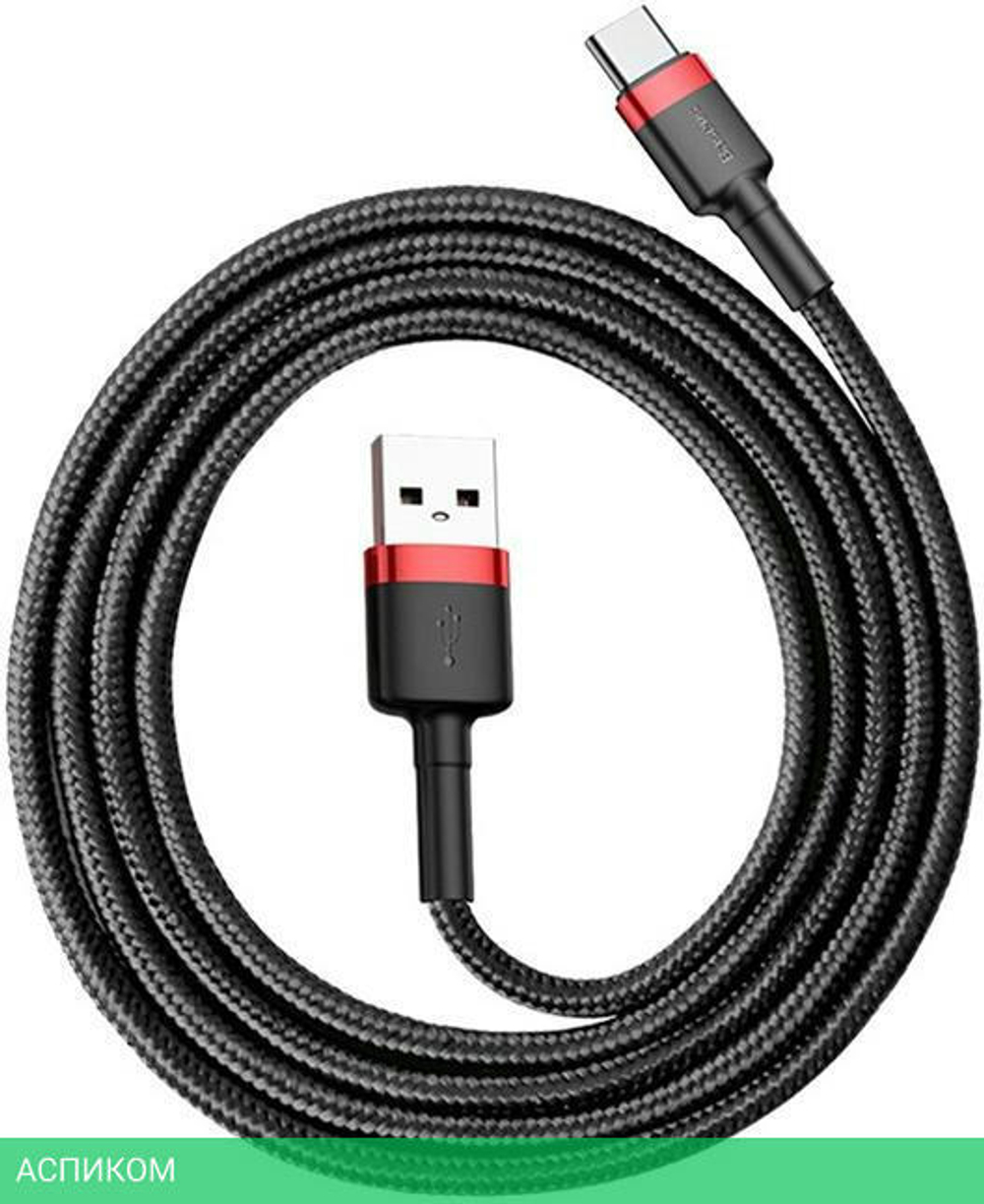 Кабель Baseus Cafule 1m Red/Black (CATKLF-B91)