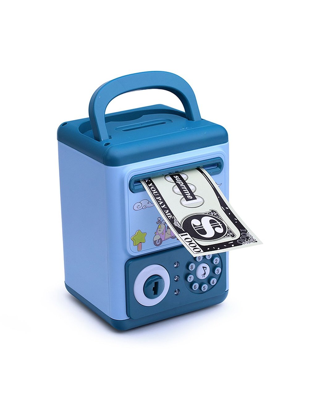 Игрушка Копилка Жирафик, цвет голубой (5962A)