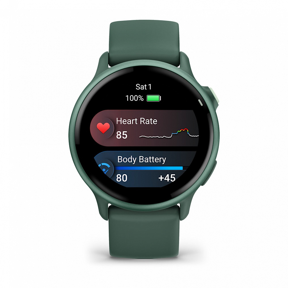 Умные часы Garmin Vivoactive 6 яшмовый с зеленым ремешком