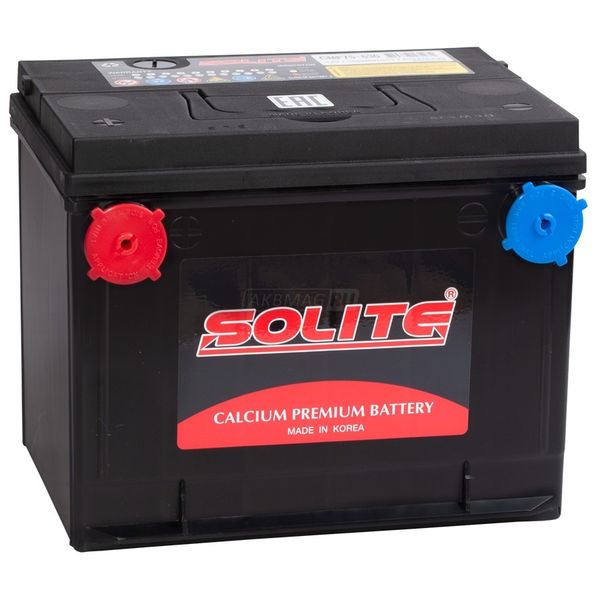 Аккумулятор автомобильный SOLITE 75-650 (75L) боковые клеммы 650 А прям. пол. 75 Ач