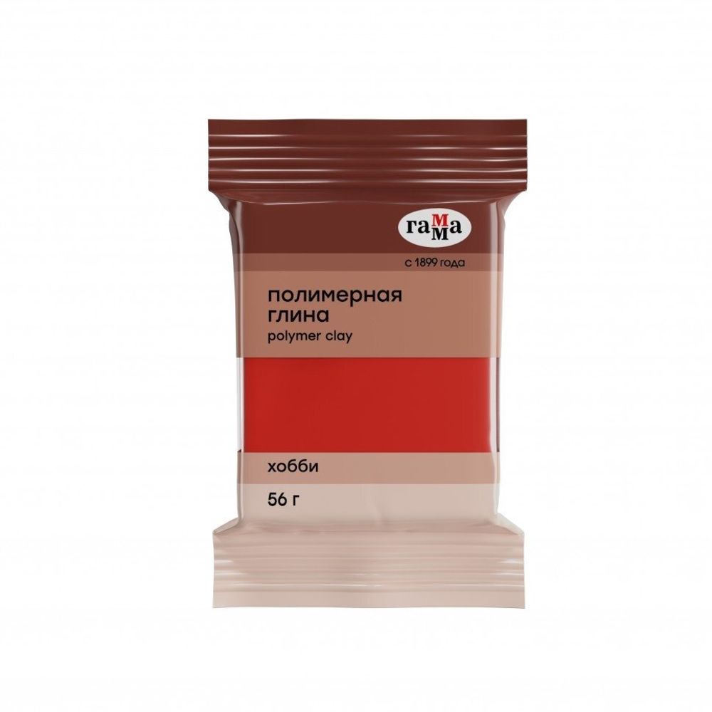 Полимерная глина Гамма, 56 гр., красный, &quot;Хобби&quot;