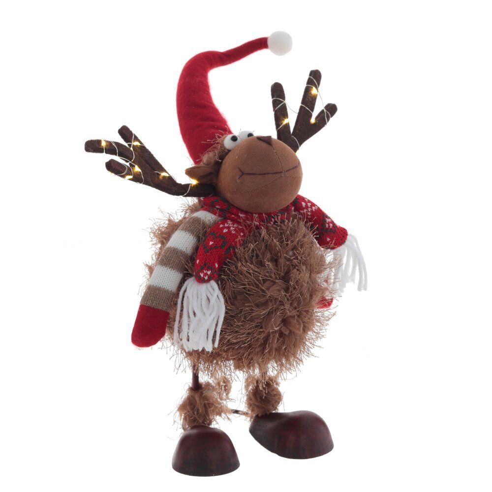 GAEM Игрушка набивная с подсветкой "Олень" (CR2032x2), L26 W15 H46/31 см
