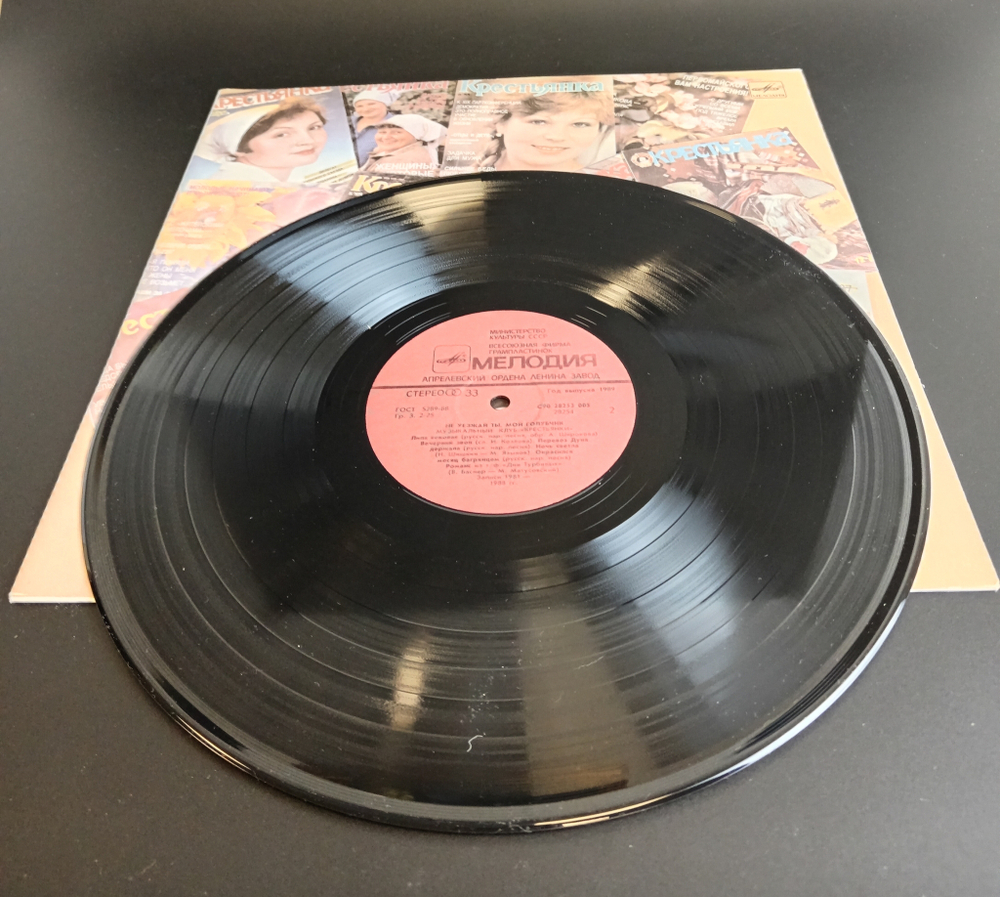 LP Сборник Музыкальный Клуб «Крестьянки» - Не Уезжай Ты, Мой Голубчик. Виниловая пластинка 12 дюймов. Мелодия СССР 1989 год.