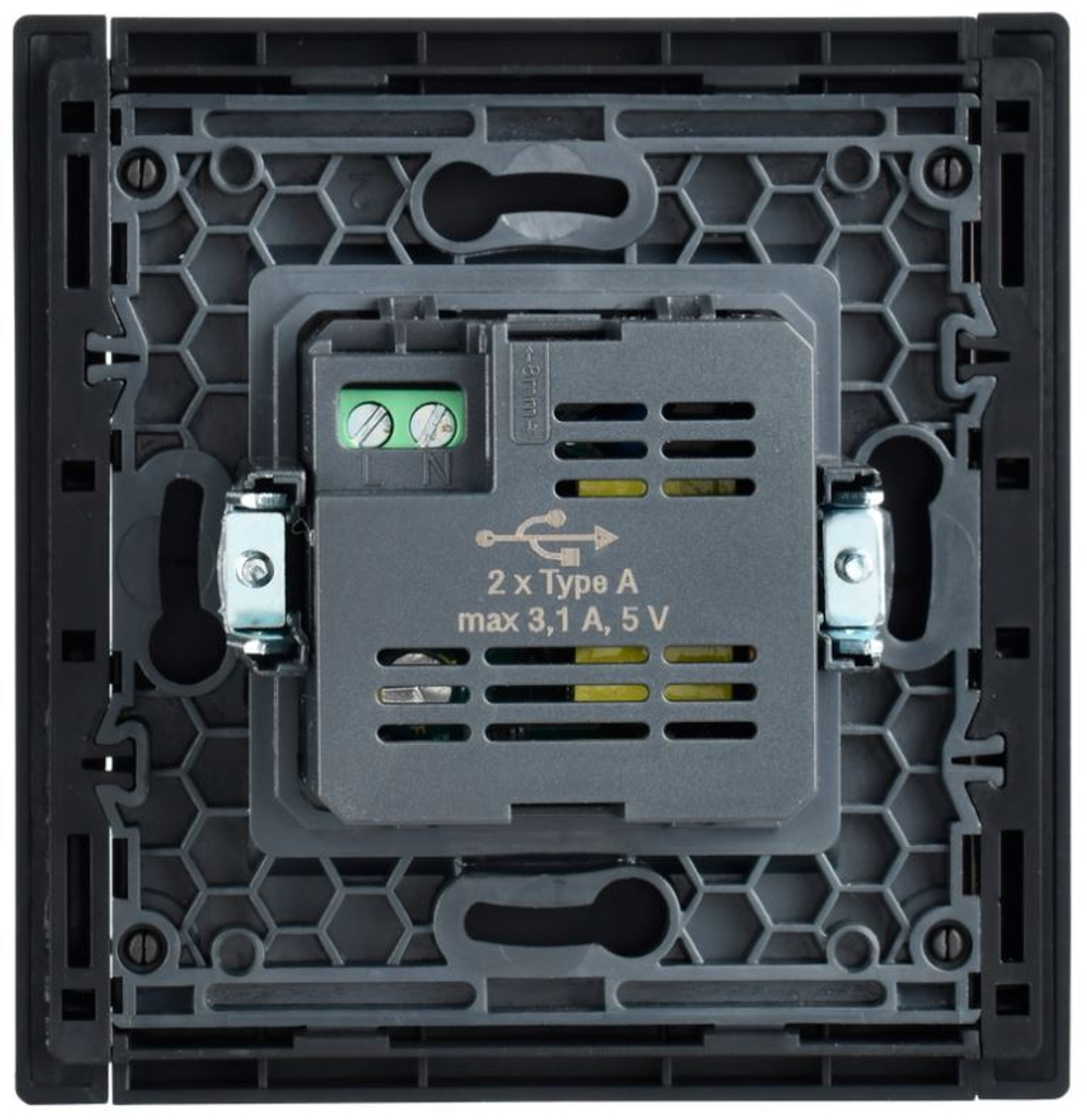 Розетка USB  IEK FP-U21-D31-K46
