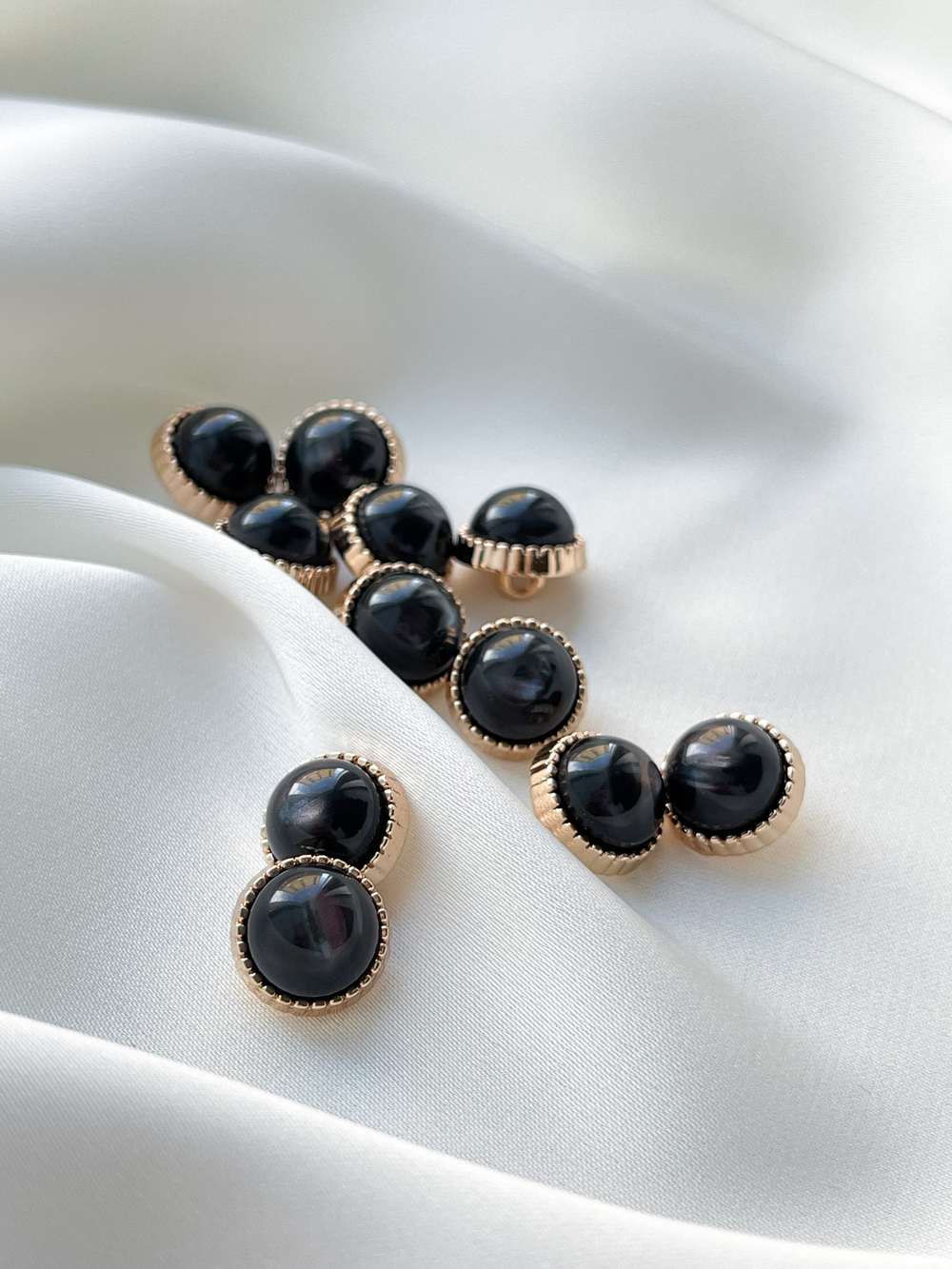 Пуговицы Золото Черные Луна