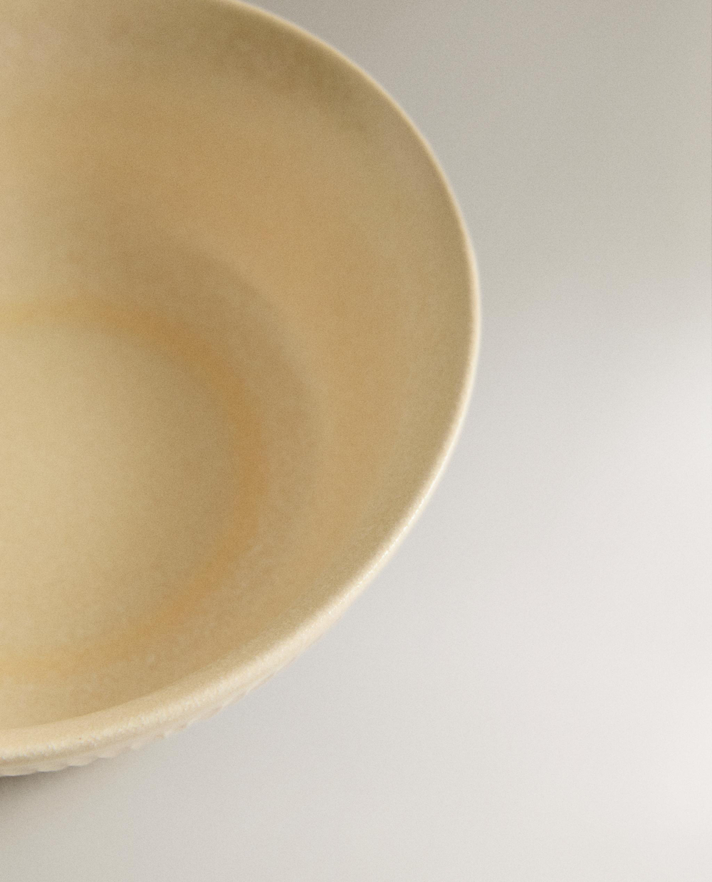 Zara Home миска из каменной керамики, цвет бежевый, 16 см