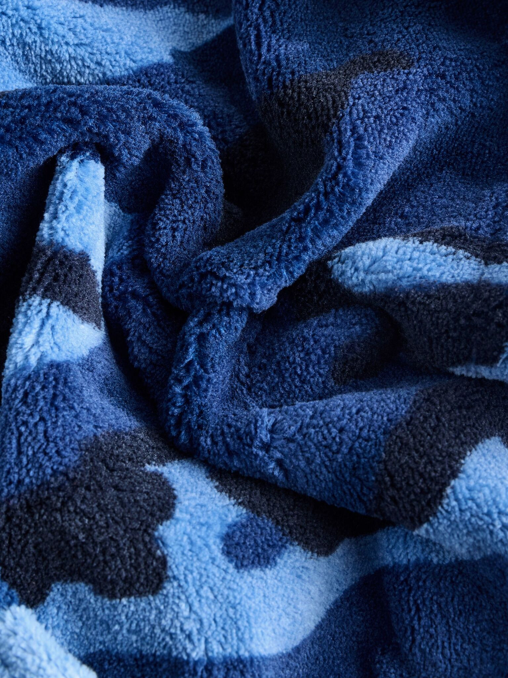 Халат флисовый для мальчика Next E90-764, Синий, Черный