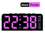 Часы-будильник настольные LED GH9001 черный корпус