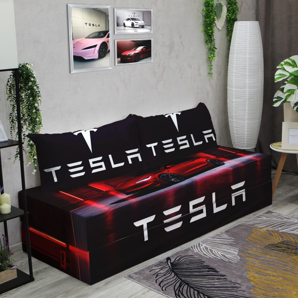Бескаркасный диван кровать раскладной "Tesla"