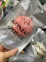 Натуральный розовый спонж конняку Grace Day Konjac Sponge Pink