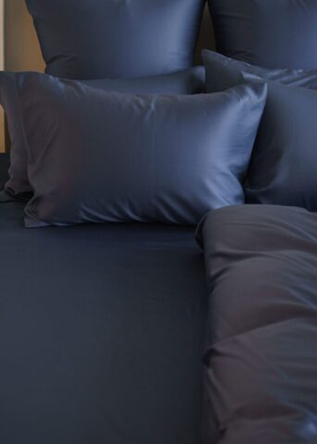 Простыня на резинке 160x200x40 German Grass Blue Brilliant синяя