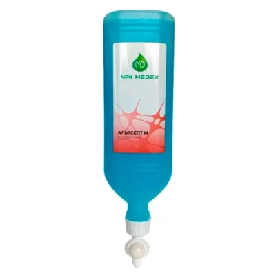 Альтсепт М жидкое мыло кожный антисептик 1 л диспенсопак 12 шт