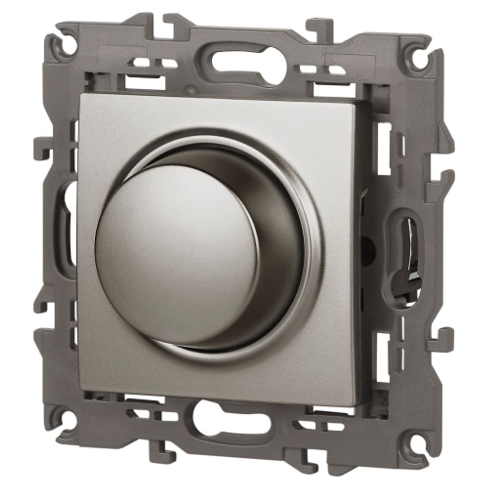 Светорегулятор ЭРА Elegance 14-4101-16 поворотно-нажимной, 400ВА 230В, титан