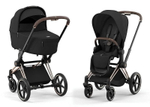 Коляска Cybex Priam IV Rosegold complete Cloud T Mirage Grey Plus Base T 3 в 1 Sepia Black