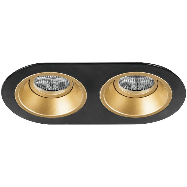 Комплект из светильников и рамки Lightstar Domino Round (214657+214603+214603) D6570303