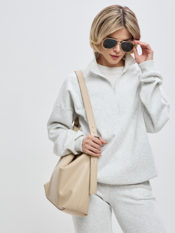 Свитшот Reed в цвете светло-серый меланж