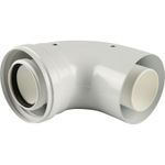 Коаксиальный отвод 90°, Ду 60/100, без муфты, Baxi KHG71410151-