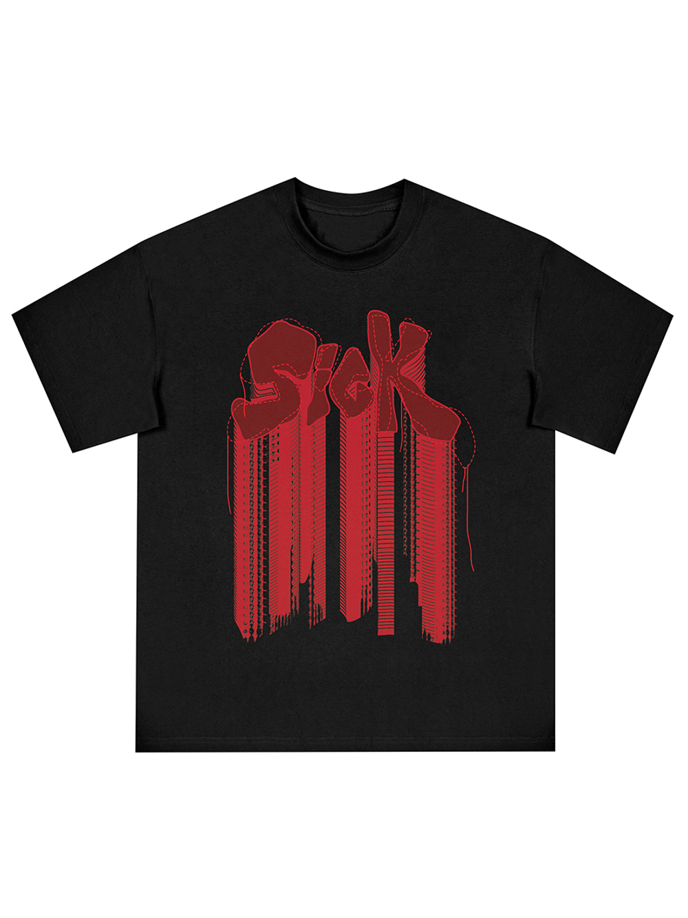 Футболка HARSHandCRUEL x BLIND "SicK" Oversized Tee