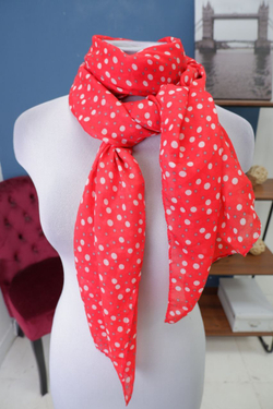 Шарф в горох