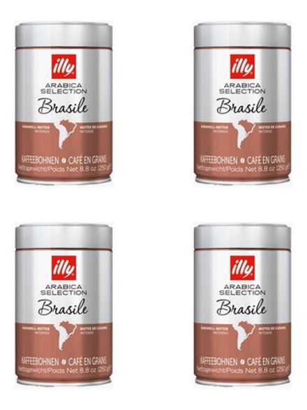 Кофе в зернах ILLY Бразилия 250 г, 4 шт