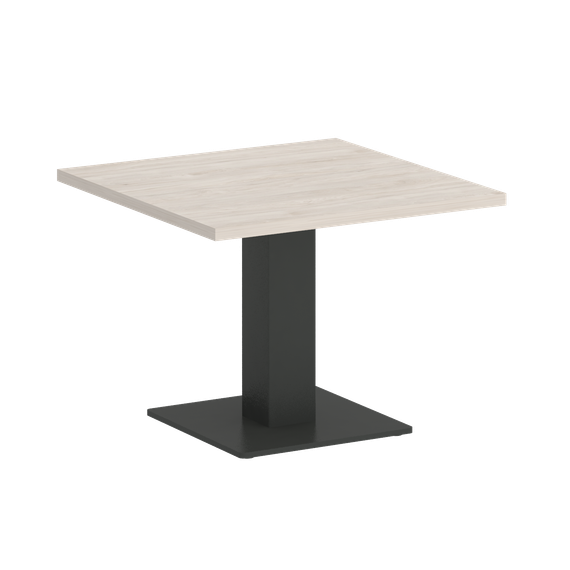 Home Office Стол журнальный квадратный VR.SP-5-60.2G Денвер Светлый/Металл Антрацит 600*600*453