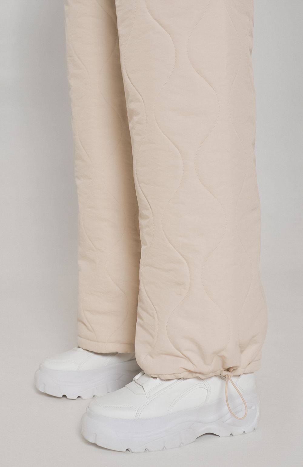 Брюки Alexandra Talalay стёганые AT019 ванильные