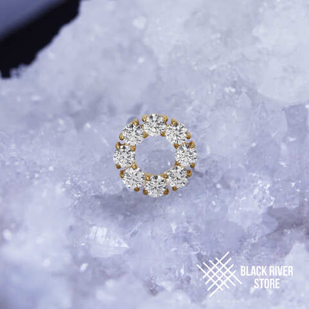 Circle Crystal PVD Yellow