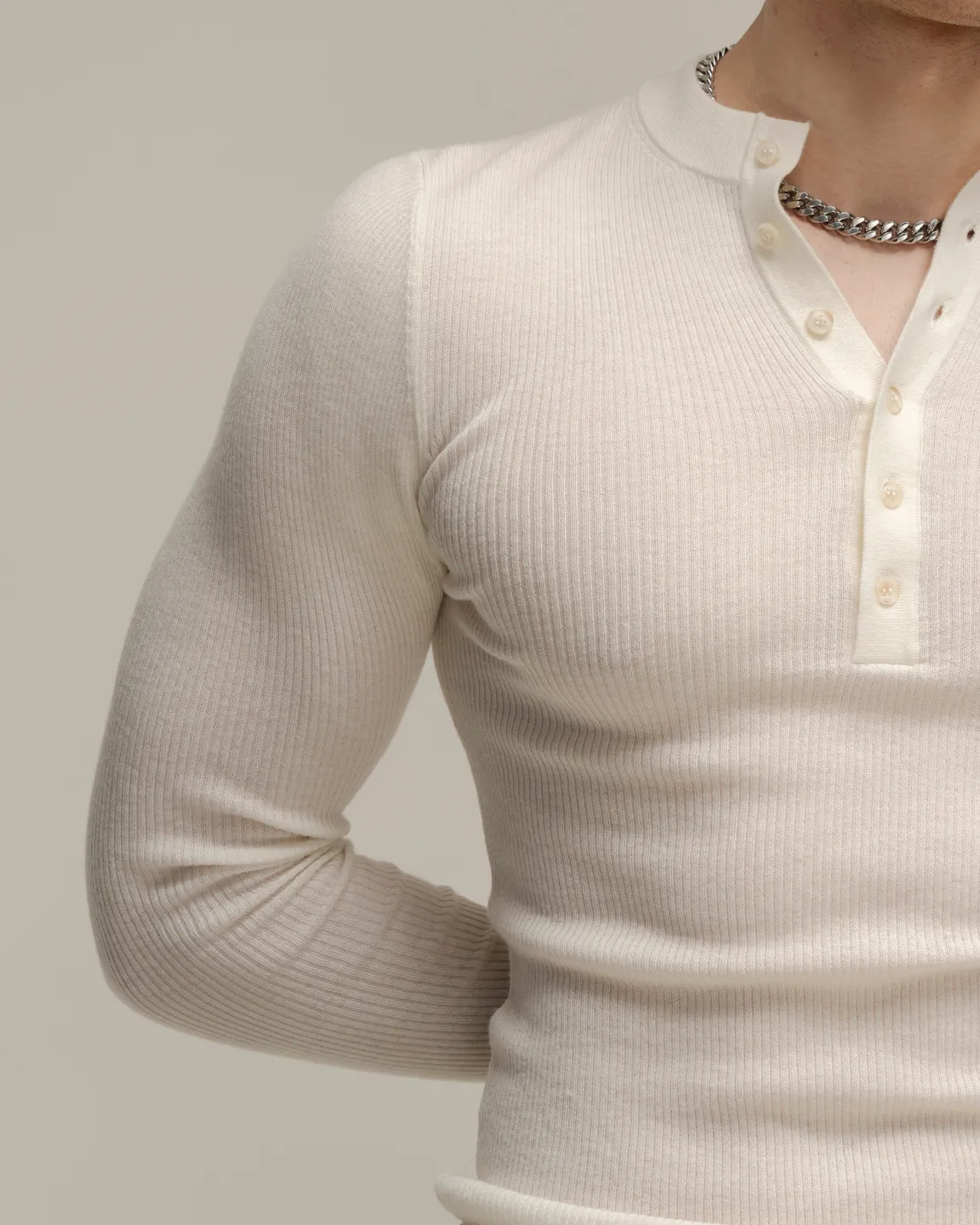 Кремовый лонгслив 