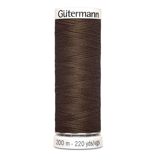 Нитки универсальные Gutermann Sew-all 100 (200 метров), 5 кат. | 222 болотно-торфяной