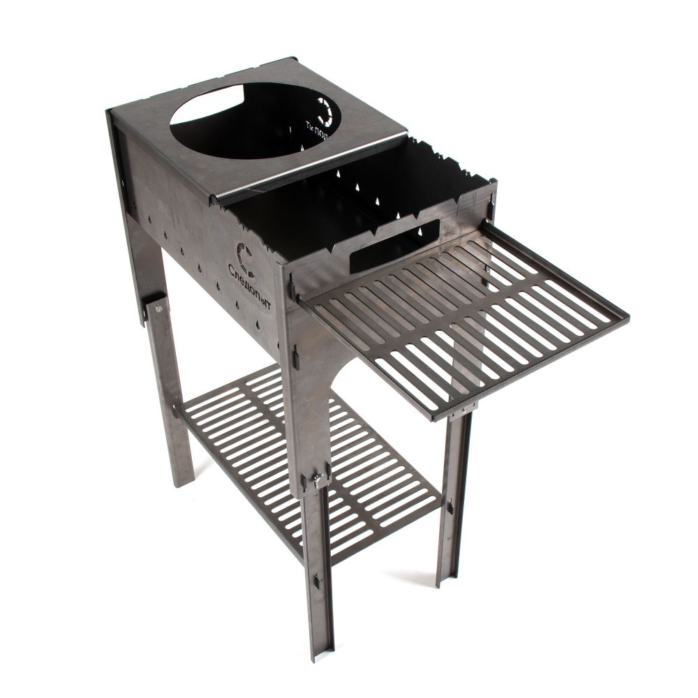 Мангал &quot;Следопыт&quot; складной, 718х310х752, со столиком и подставкой под казан, толщина 2 мм, в сумке