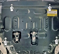 Защита двигателя для WEY 05, 07 (2024-) MOTODOR.73124