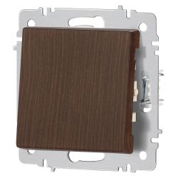 Кнопка Intro Accent 6-109-10 10А-250В IP20 СУ AL/CU венге