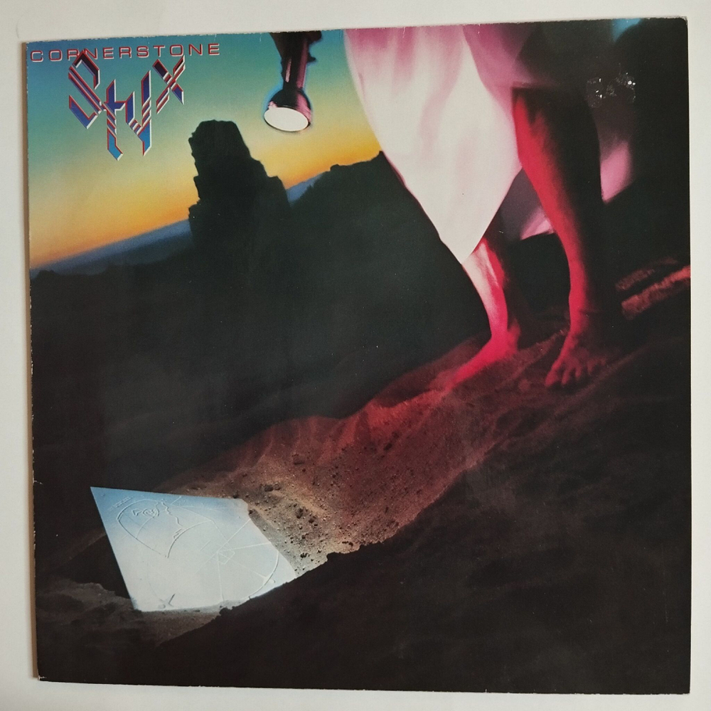 Винтажная виниловая пластинка LP Styx Cornerstone (Germany 1988)