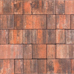 Тротуарная плитка СТАРЫЙ ГОРОД - Листопад гладкий Клен, комплект из 3 видов плит