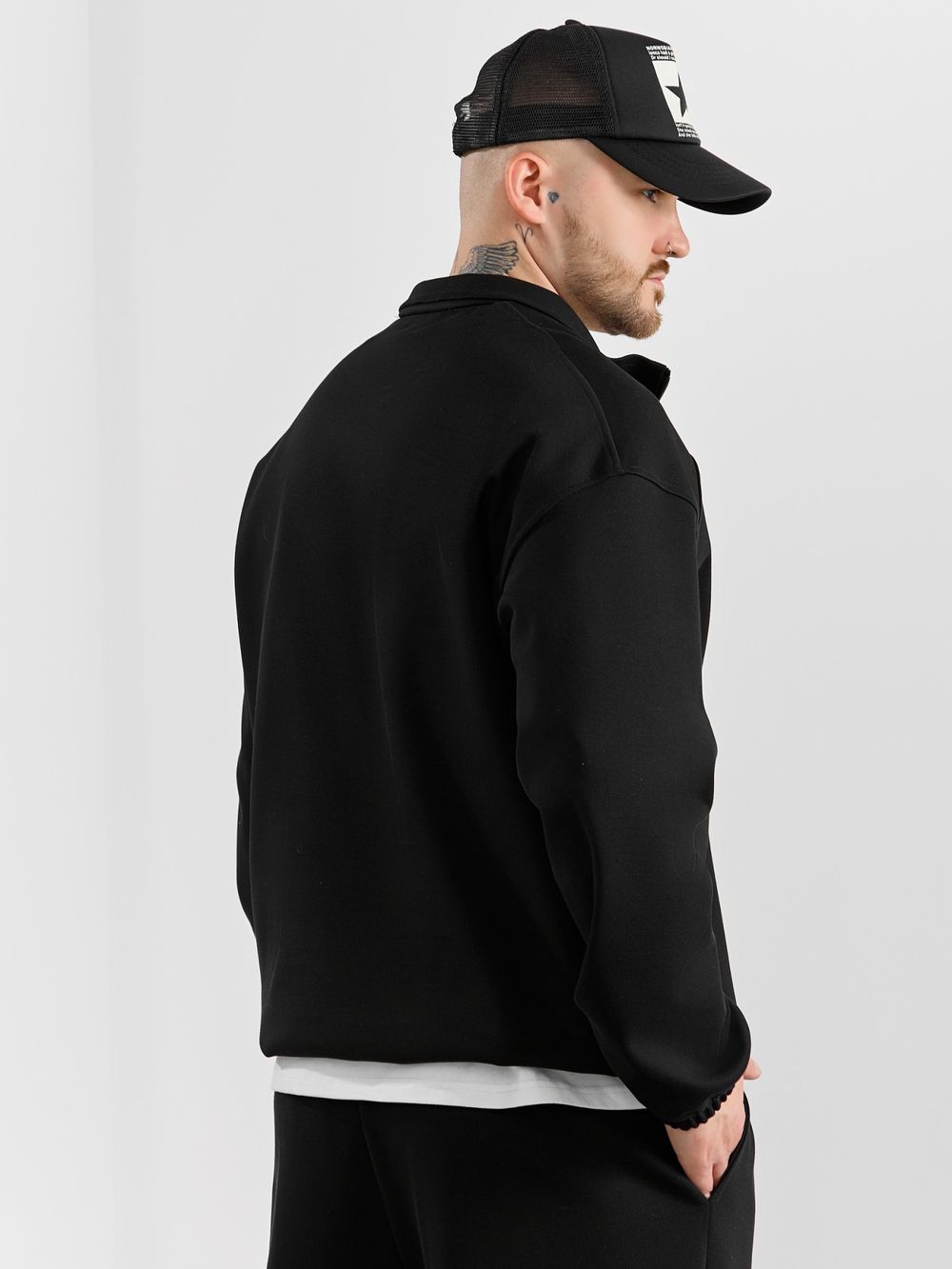 Толстовка мужская Интер-1 Виотекс ЧЁРНЫЙ