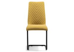 Стул на металлокаркасе Лулла горчичный / черный