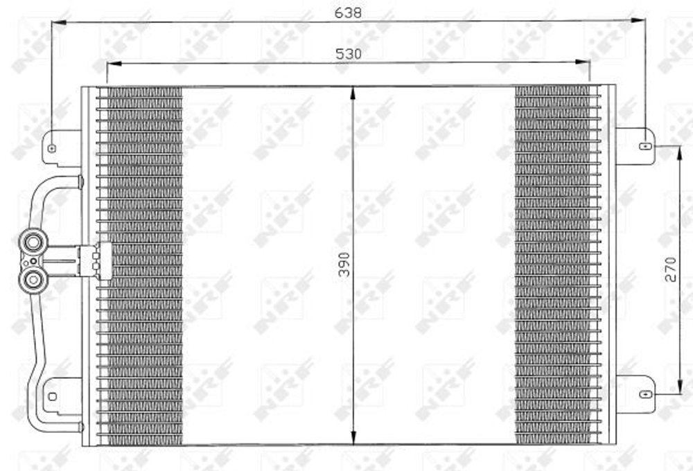 NRF - 35832-NRF - Condenser, air conditioning