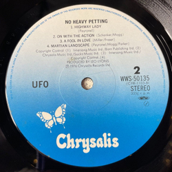 Винтажная виниловая пластинка LP UFO No Heavy Petting (Japan 1982) (No Obi) Belladonna