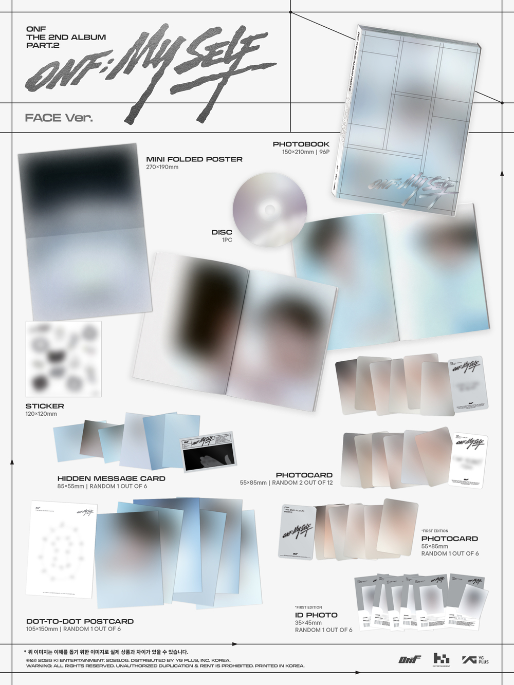 Альбом ONF - THE 2ND ALBUM PART.2 [ONF:MY SELF] LOST / FACE / STEP ver.