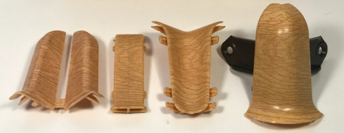 Комплектующие для плинтуса Е55 ИДЕАЛ в ассортименте