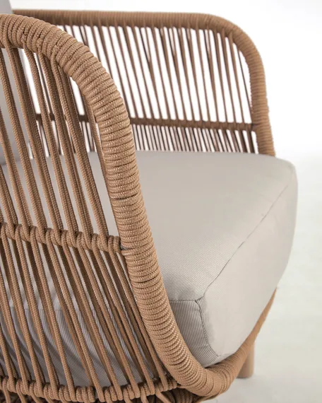 Уличное кресло Catalina, бежевый корд, массив акации