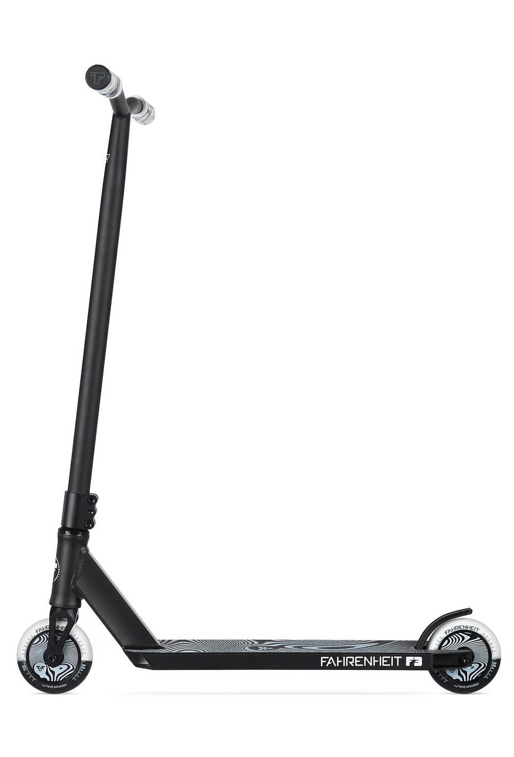 Самокат трюковой Fahrenheit F3 черный/белый