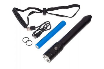 Фонарь Salvimar BLAST X2, 1200 люмен, 1 диод, 2 аккумулятора 18650х2, ТЕПЛЫЙ свет