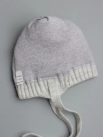 Шапка для девочки с ушками осенняя