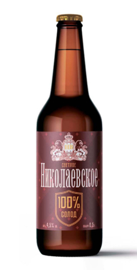Пиво "Николаевское светлое" 0,5л. Двинский Бровар