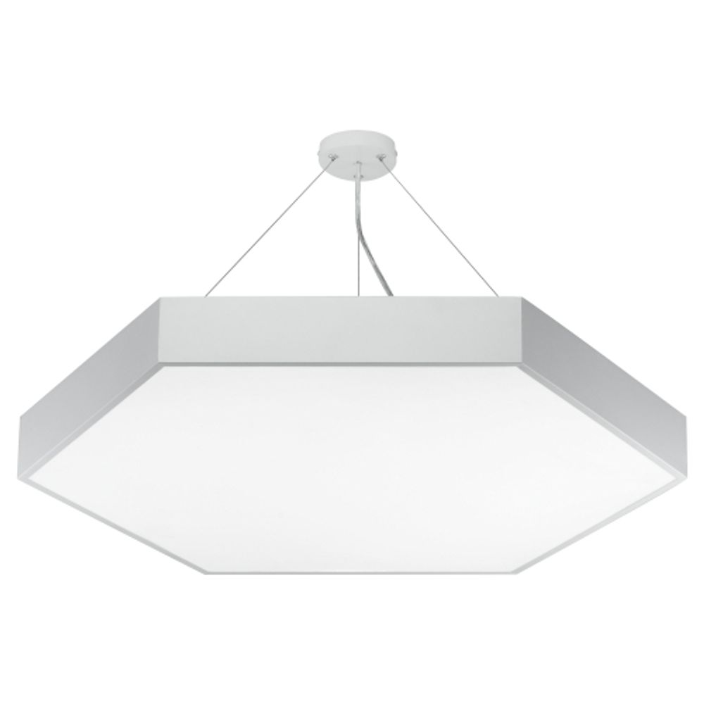 Светильник LED ЭРА Geometria SPO-122-W-40K-066 Hexagon 66Вт 4000К 5300Лм 800*800*80 белый подвесной драйвер внутри | Декоративные светильники Geometria