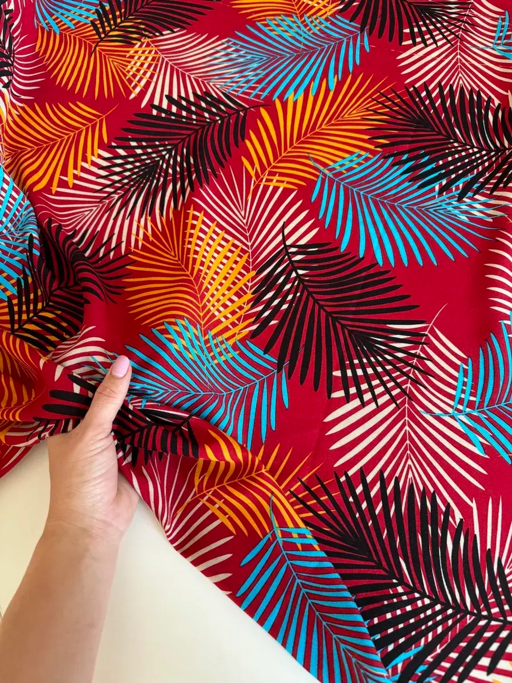 Ткань для рукоделия штапель для шитья 3 м плательная вискоза